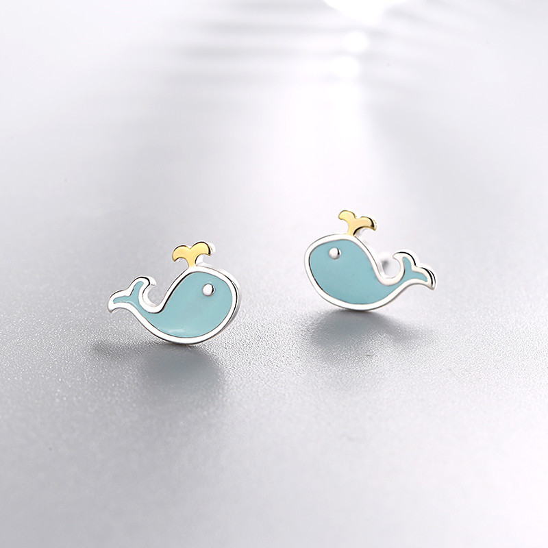 Elegant Whale Earrings