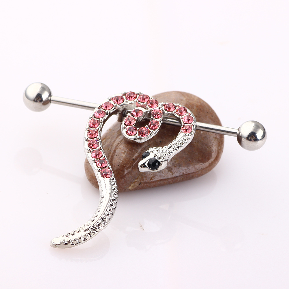 Labret piercing jewelry detail image