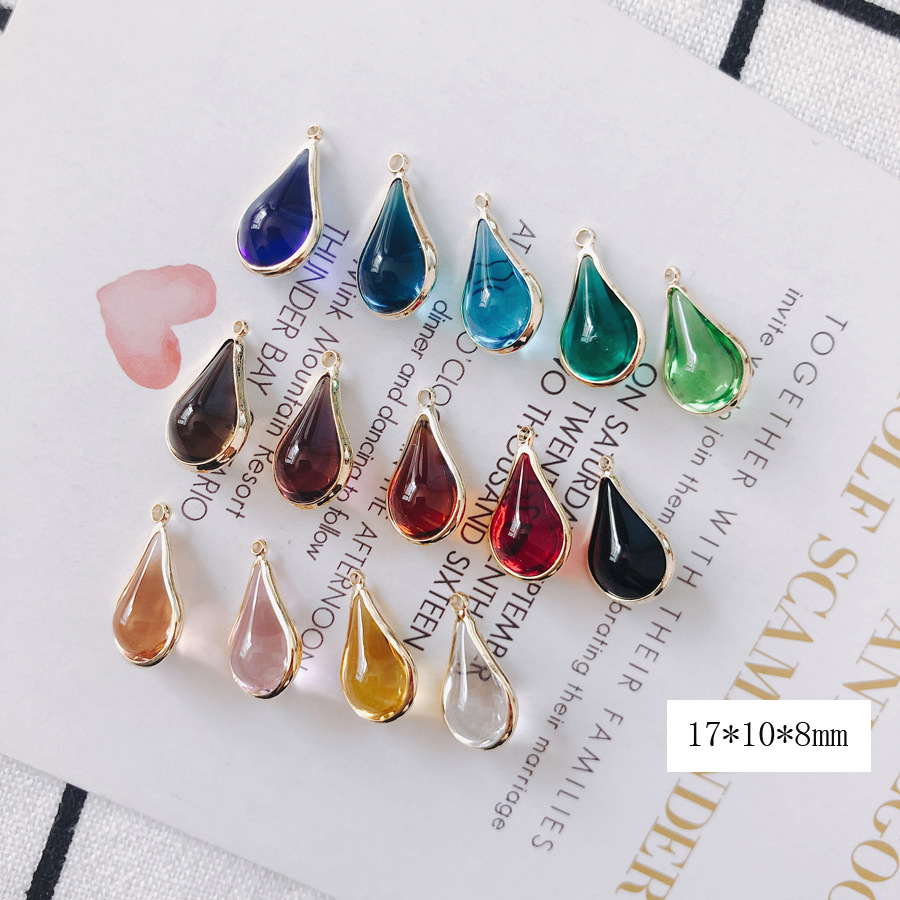 20g Weight Pendant Jewelry Making Type Zircon Inlay Material DIY Jewelry Accessories Classification 10 PCS/Package Quantity Glass Material Water Droplets Pattern Inlay Design Simple Style, Classic Style Style 10 PCS/Package Glass Zircon Water Droplets Pendant 2