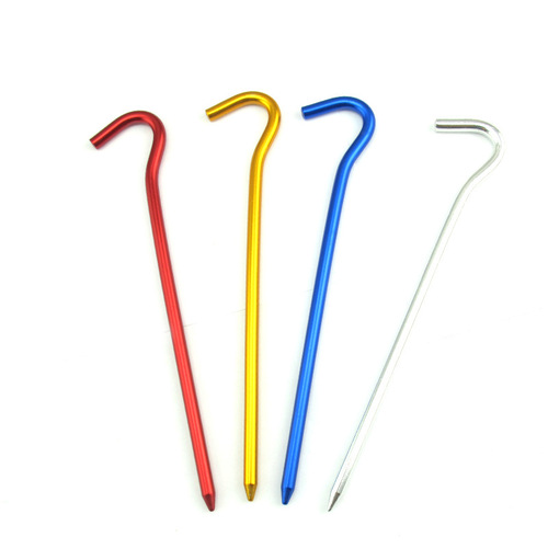 Tent accessories question mark ground nails aluminum ground nails nails tent floor mat accessories extended all-aluminum ground nails 18cm long