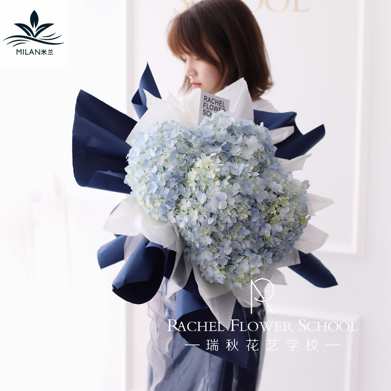 Papel de color sólido papel Kraft ramo coreano papel de embalaje flores material de embalaje de regalo papel Kraft