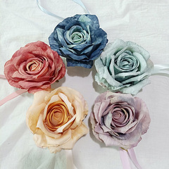 Factory Direct Sale Rural Style High-End Rose Window Curtains Magnet Ties Creative Versatile Living Room Direct Curtain Fastening Clips