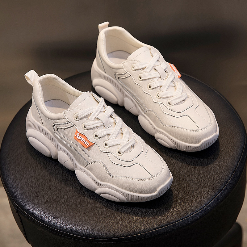 小熊鞋女春款ins超火的智熏鞋山本老爹鞋2019新款网红休闲小白鞋