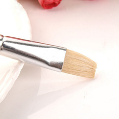 New wholesale pig bristle round head oil paint brush art watercolor gouache acrylic paint brush children's paint brush 1-12