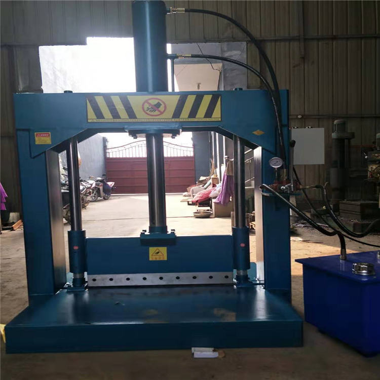 PET机头料立式切料机 塑料桶液压铡刀 双缸剪料机