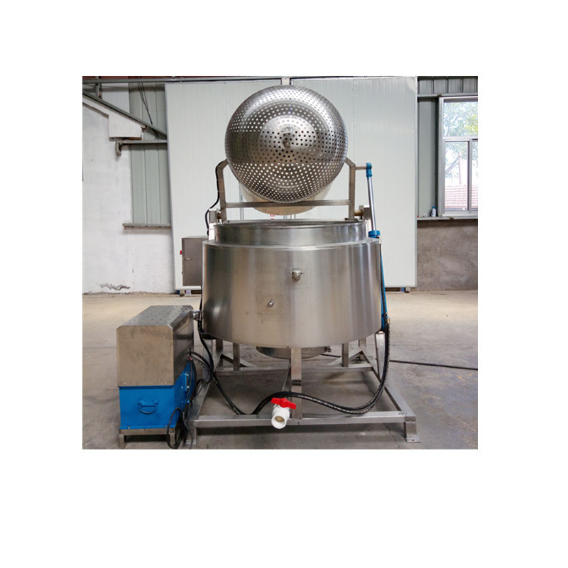 燃气自动测温油炸锅 省油自动出料土豆深加工设备 香脆地瓜条炸锅