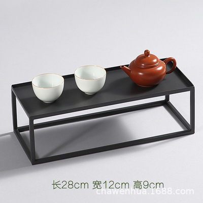 批發鐵藝茶棚 茶具收納日式創意杯架壺架展示置物架 茶托 多肉展