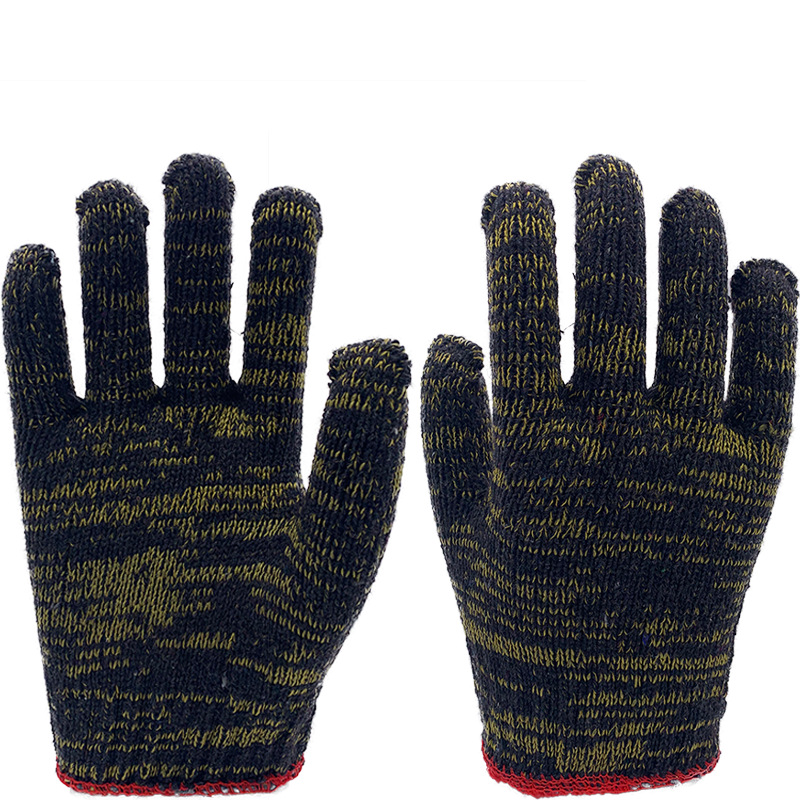 帮手牌750g十针棉纱劳保手套耐磨防滑工作防护手套 五包包邮