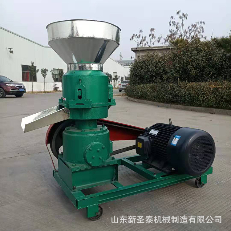 颗粒饲料压缩机械 大产量300型饲料颗粒机视频