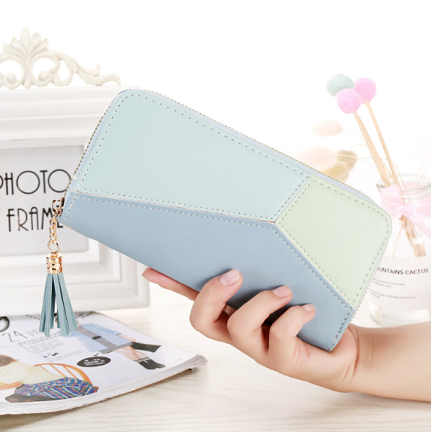 Women's Color Block Pu Leather Zipper Wallets display picture 4