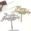 New product baking cake decoration wedding anniversary day English acrylic cake account