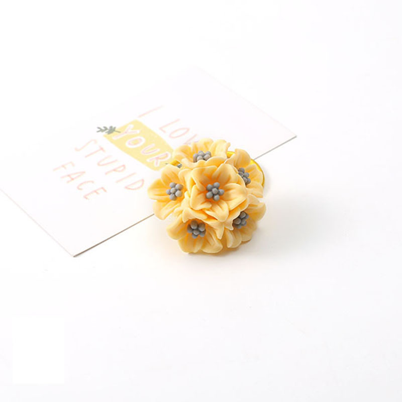 Sweet Flower Cloth Hair Tie 1 Piece display picture 4