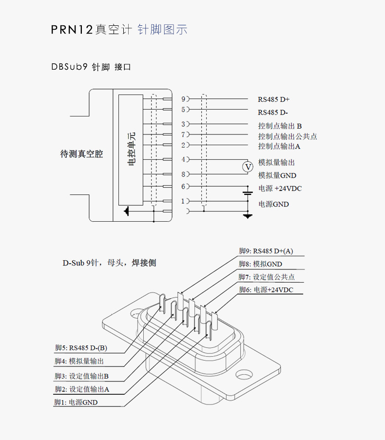 无线通讯智能控制 数字式复合皮拉尼真空计数显皮拉尼真空规