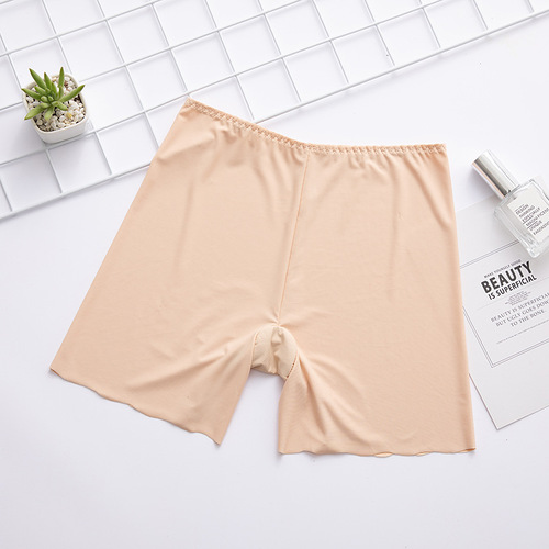 Women's Summer Leggings, Safe Pants, Non-Stripping, Thin Ice Silk Underwear for Women, Wearable Outside