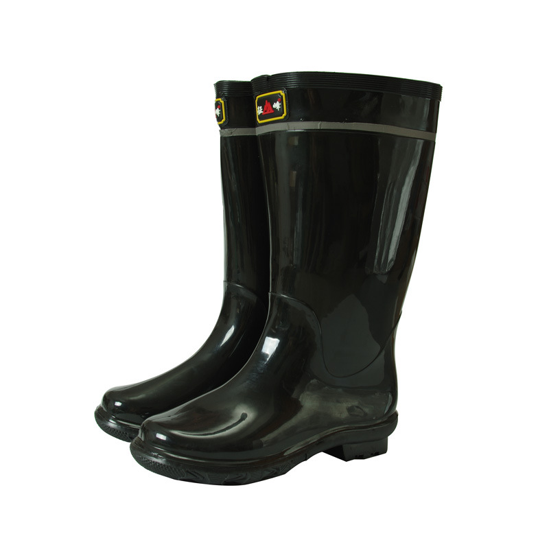 Zhengfeng Genuine Three Waterproof Rain Boots for Men's Labor Protection Workers Working in Underground Fields, Wear-resistant, High School, Anti slip, and Waterproof Rain Shoes