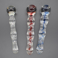 Glass self-pleasing toy, progressively rising massage rod, anus adult novelty item