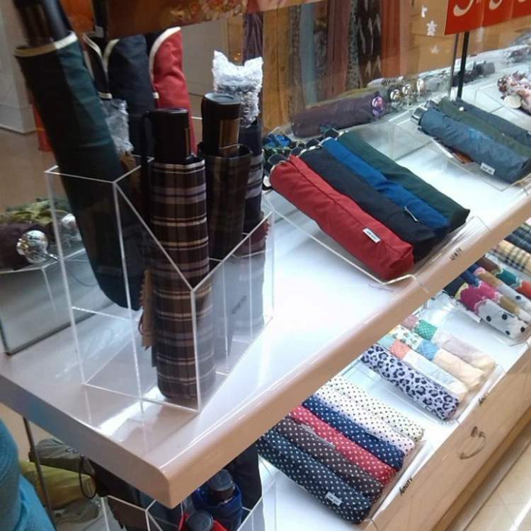 厂家制作多款式有机玻璃展示架亚克力展示伞架