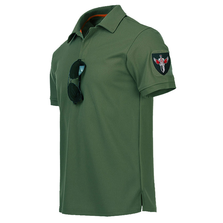 Elastic quick dry summer breathable travel tactics T-shirt