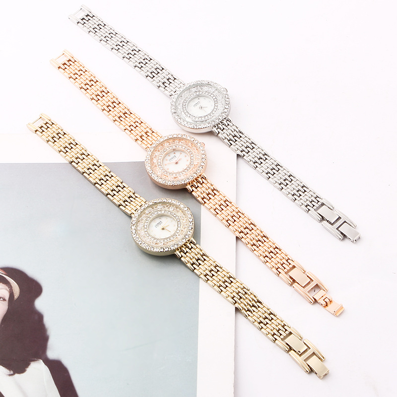 Bracelet de luxe léger pour femmes, à la mode, avec incrustation, boule de diamant complète, sable qui coule, eau et anglais, rapport qualité-prix_voghion.com