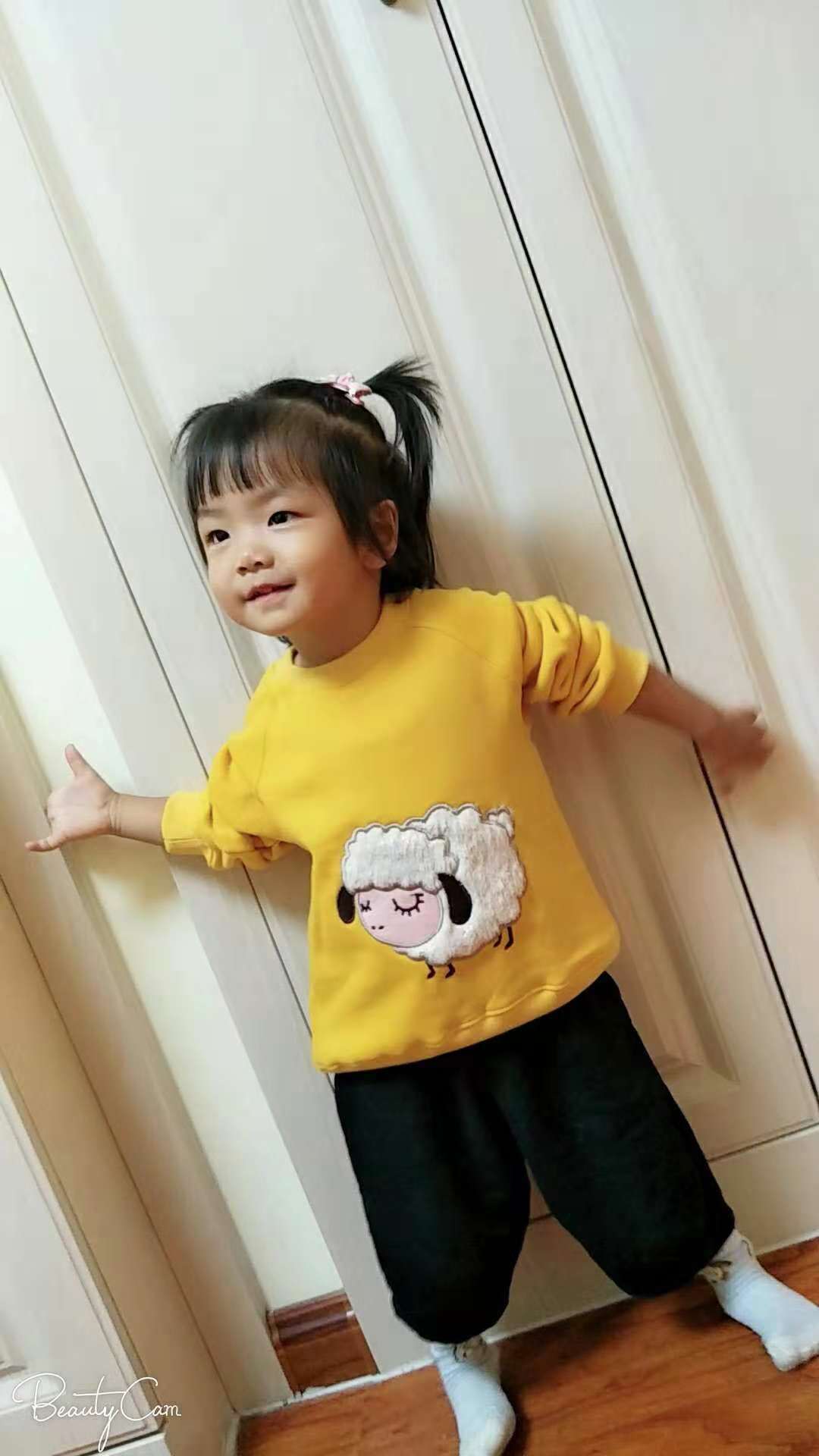 男童女童棉絨衛衣 立體小綿羊刺繡 韓國jangpierre原單