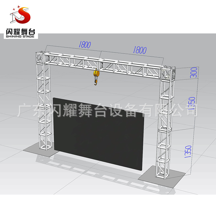 佛山厂家批发铝合金龙门架 LED屏挂架 婚庆背景架truss架