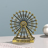 Retro rotating Ferris wheel, creative jewelry, table metal decorations