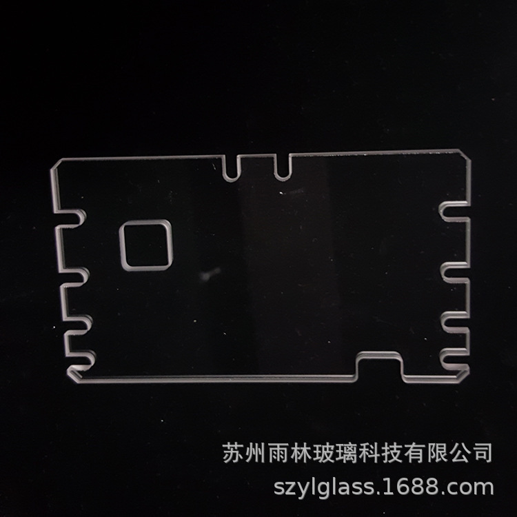 Manufacturers support customized inner square hole customized tempered glass high temperature resistant glass processing float glass cutting