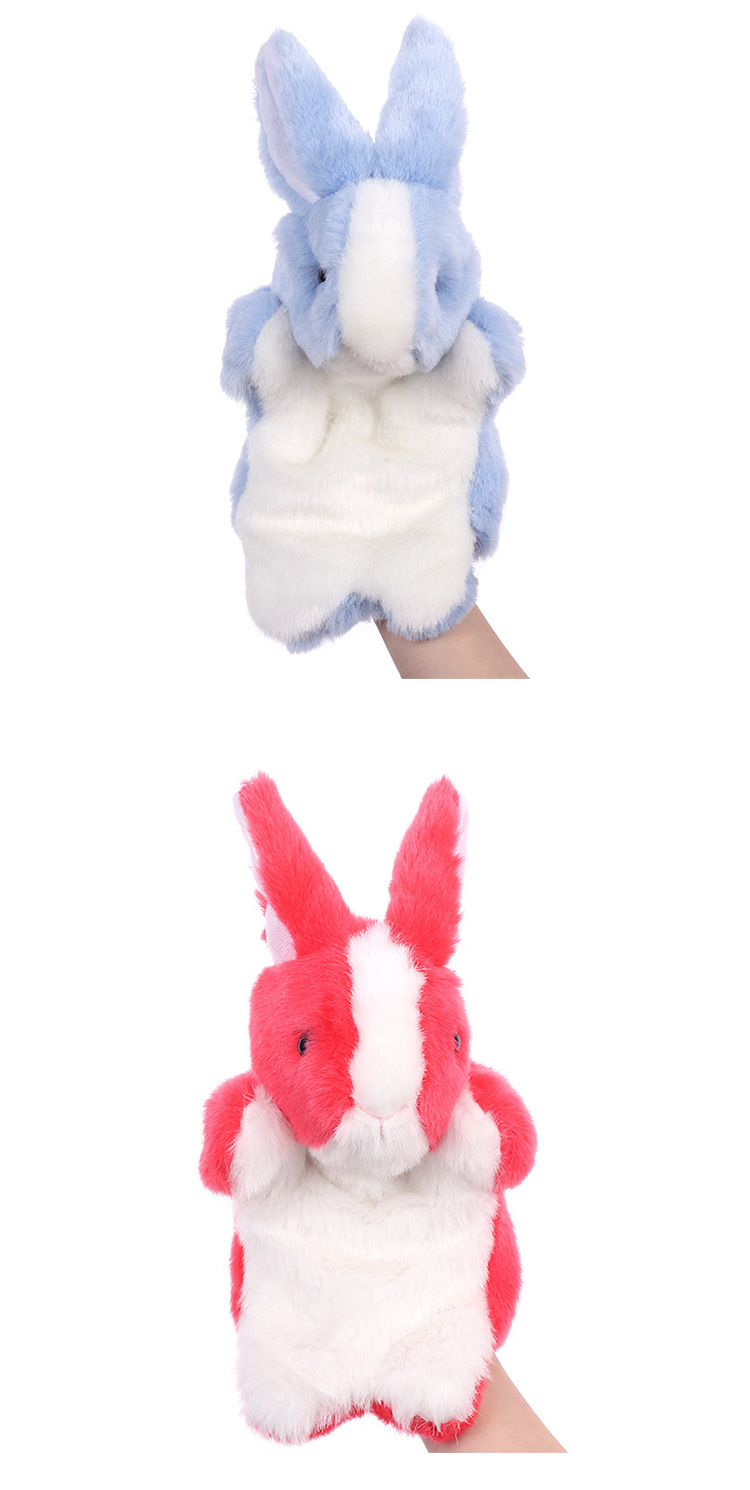 144g Weight Plush Material Cute Bunny Children's Hand Puppet Early Education Doll Parent-child Interaction Plush Toy