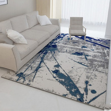 北欧式轻奢抽象风格简约卧室地毯客厅茶几家居清新卧室可水洗地毯
