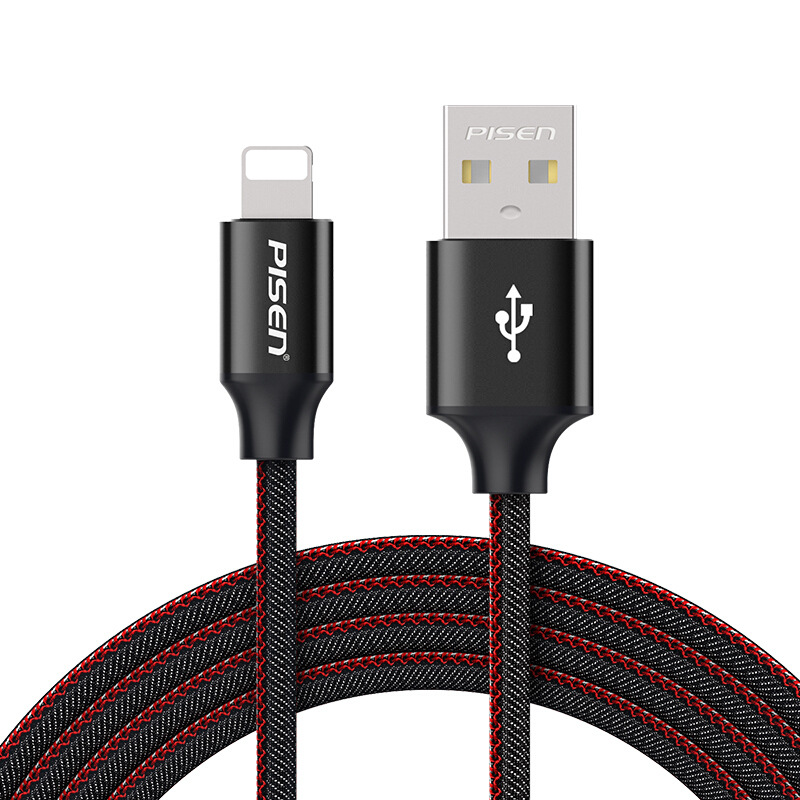 Câble de données Apple en alliage d'aluminium denim Pinsheng adapté pour 7, iPhone 8, Apple X XSmax charge rapide_voghion.com