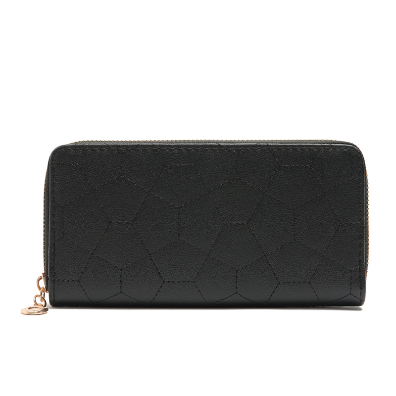 121g Weight Polyester Lining Material Zipper Closure Type Business Occasion Pu Leather Material Solid Color Pattern Women'S Gender Square Shape Rose Red, Red, Gold, Silver, Black Color Nihaojewelry Wholesale Accessories New Fashion Sewing Thread Geometric Pattern Clutch 27