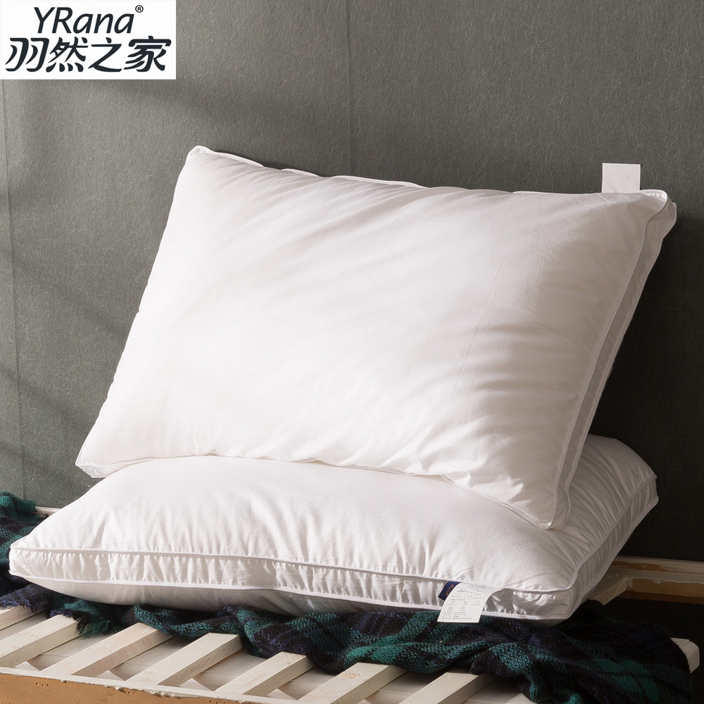 特價批發全棉立體邊枕頭 羽絲絨壓縮單人枕頭 酒店賓館用枕頭芯