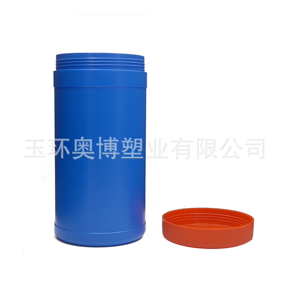 热销密封HDPE蛋白粉罐 奶粉代餐粉包装 通用2L塑料盆粉罐奥博图片