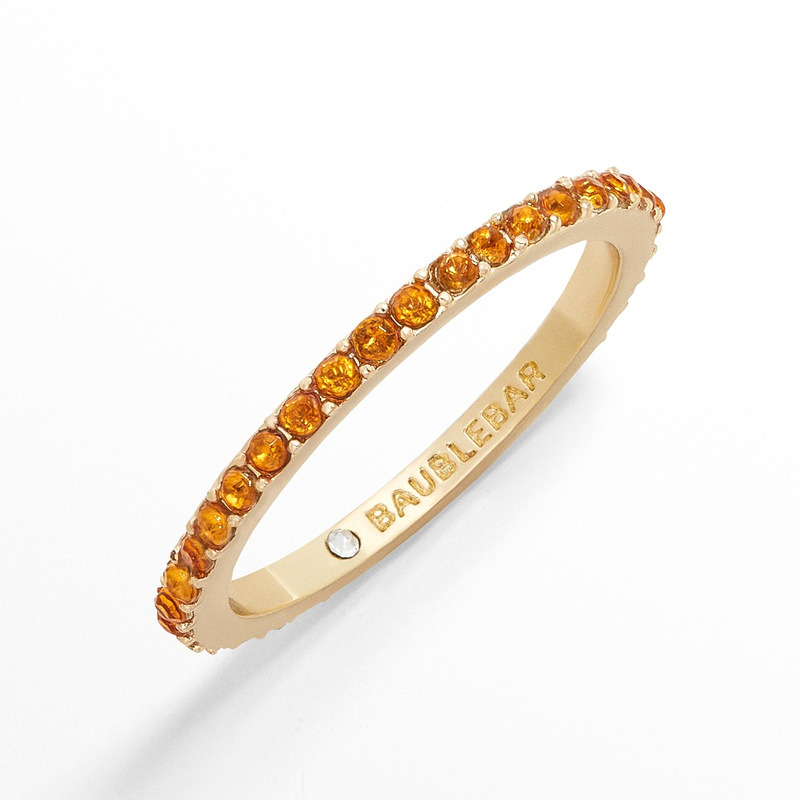 Copper Material Copper Gold Plated Shiny Inlay Round Zircon Rings
