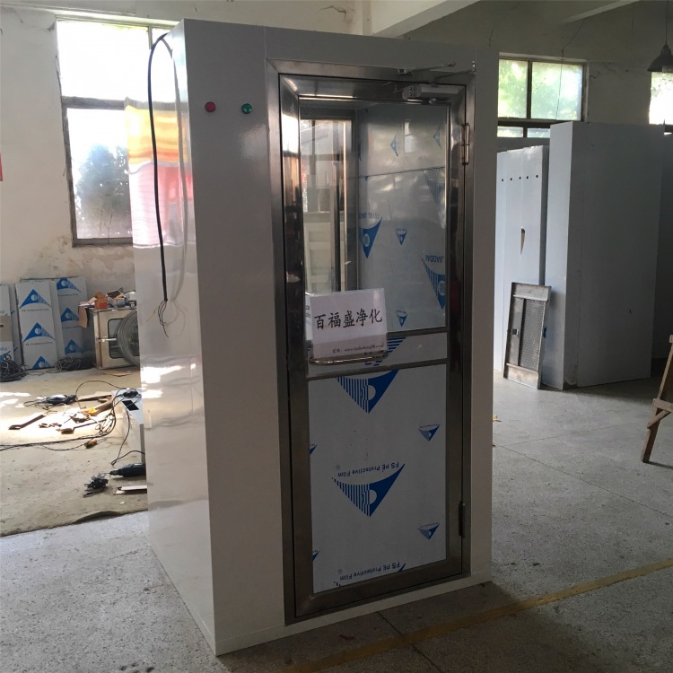 Manufactor Direct selling Single Stainless steel Air shower door customized Paint Wind drenching machine supply Dongguan Wind drenching room Single