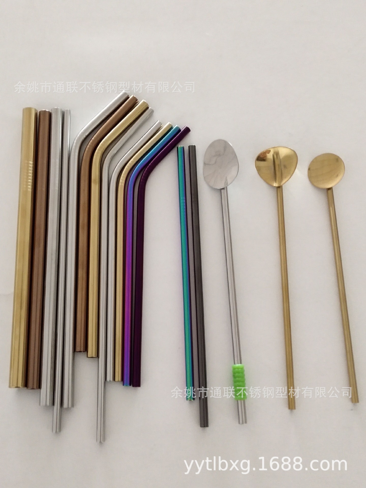 供应304环保（带防滑压槽圈）12直径不锈钢吸管，珍珠奶茶吸管