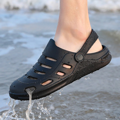 Thick-soled Crocs for Couples New Slippers Summer Sports Soft-soled Outerwear Baotou Beach Shoes Anti-Slip Dual-Purpose Sandals