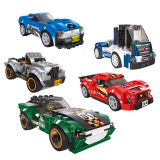 Diku знаменитые автомобильные строительные блоки творческие и изменчивые игрушки для гоночных мальчиков, подключенные к супермаркету Таобао, маленький автомобиль