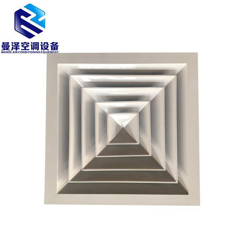 铝合金风口 方形铝合金散流器 排烟风口现货供应|ms