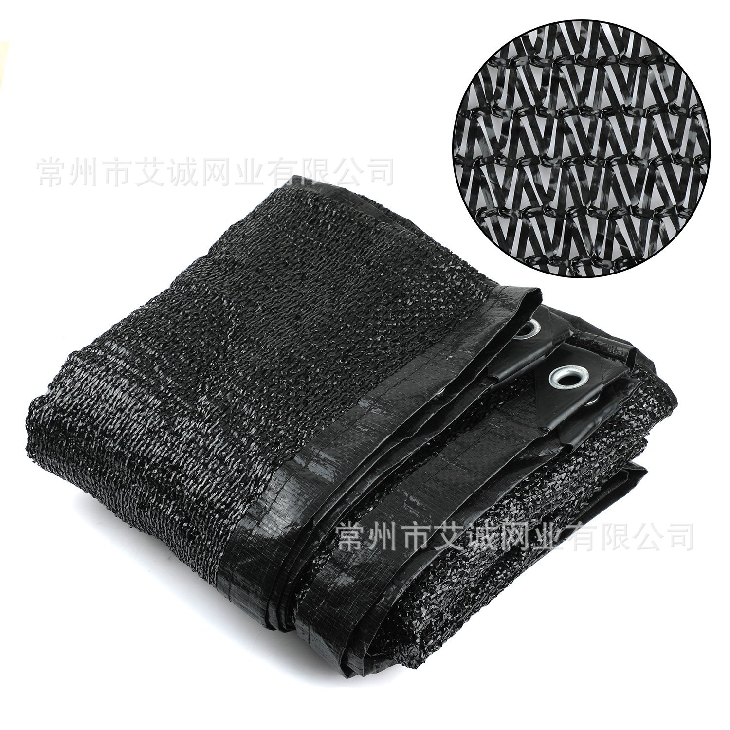 农用遮阳网黑色三针扁丝抗老化hdpe材质防紫外线遮阴