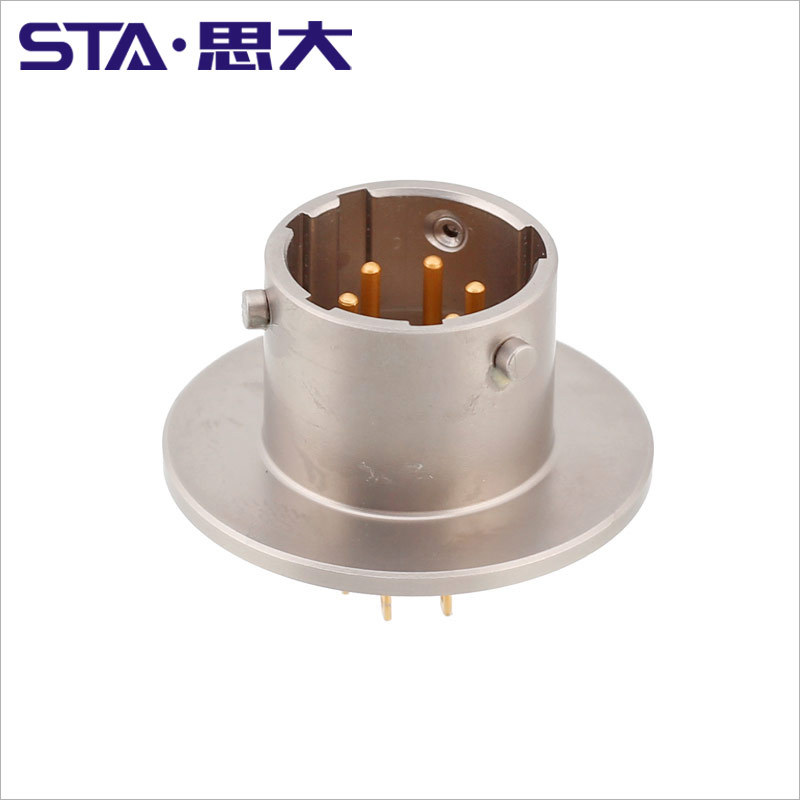 安费诺mil-c-26482卡口连接器璃烧结美标6芯储能系统动力总成插头