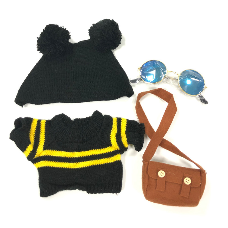 Celebridad en línea de pato ácido hialurónico accesorios de ropa de muñeca ácido hialurónico pato 30cm sombrero gafas accesorios pequeños accesorios de pato amarillo