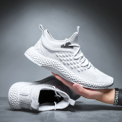 男鞋2019夏季新款飞织运动百搭休闲韩版潮鞋小白鞋潮流跨境大码鞋|ru