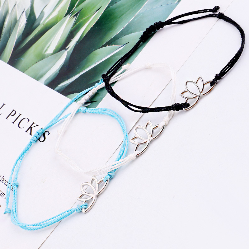 Ethnic Style Flower Alloy rope Plating Womenu0027S Bracelets