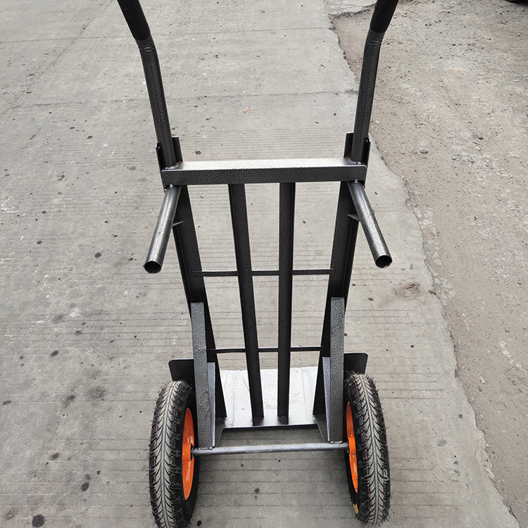 余杭厂家定制大型快递物流工具车耐磨耐用角铁老虎车300-8充气轮