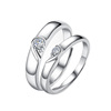 Ring for beloved suitable for men and women, accessory, jewelry, simple and elegant design, silver 925 sample, wholesale