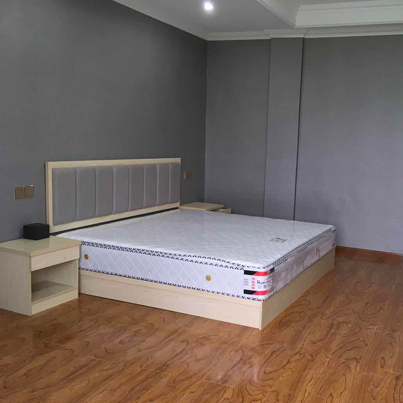 快捷酒店普通间客房床 酒店家具配套家具床 板式床简约多层民宿床-阿里巴巴