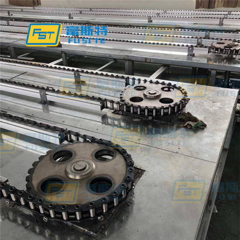 供应50.8系列治具链条 无尘涂装空心销轴链条 优质空心销轴链条