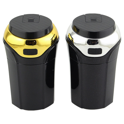 Car Flash N12A Car Cigarette Ashtray with Light and Cover Creative In-Car Automotive Accessories