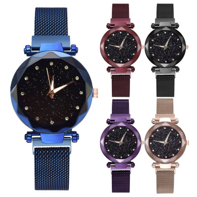 Net Red starry sky watch Lazy man Selling Trill Same item magnet lodestone Milan Watch Quartz watch Female watch
